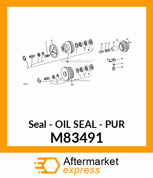 Seal - OIL SEAL - PUR M83491