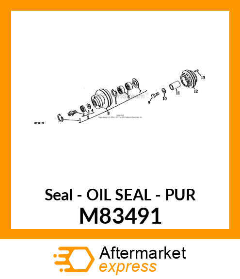 Seal - OIL SEAL - PUR M83491