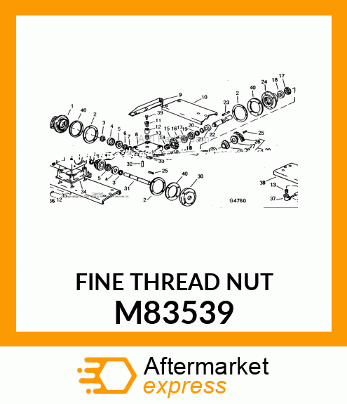 LOCK NUT, NUT, LOCK M83539