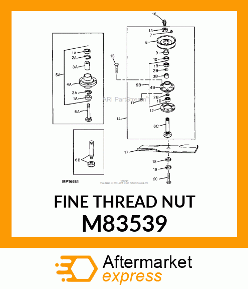 LOCK NUT, NUT, LOCK M83539