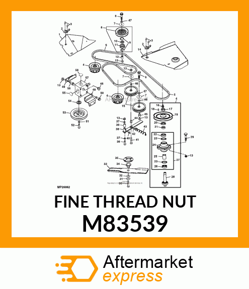 LOCK NUT, NUT, LOCK M83539