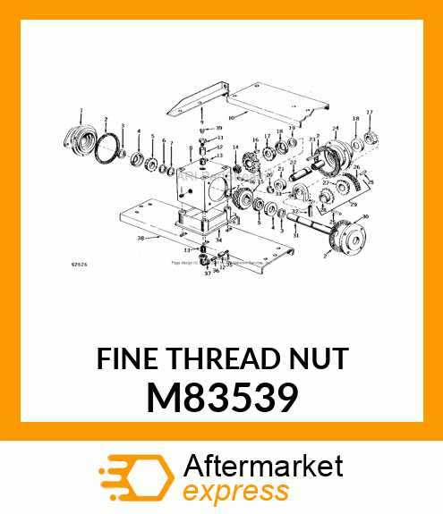 LOCK NUT, NUT, LOCK M83539