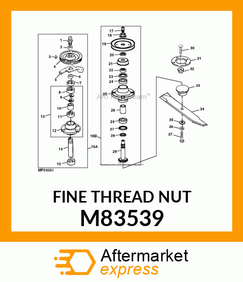 LOCK NUT, NUT, LOCK M83539