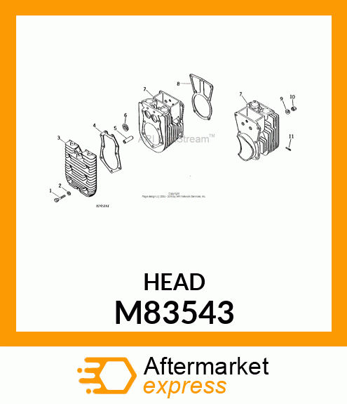 Cylinder Head - CYLINDER HEAD M83543