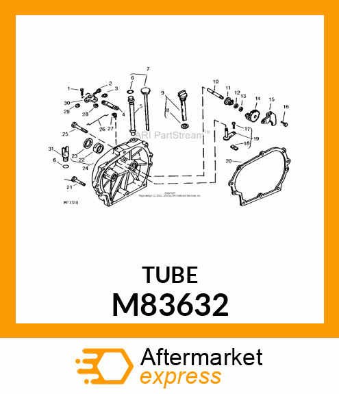 Tube - OIL FILL TUBE - PUR M83632