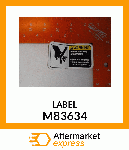 Label M83634