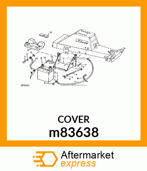 COVER, BATTERY m83638