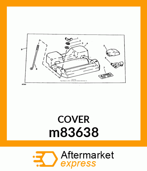 COVER, BATTERY m83638