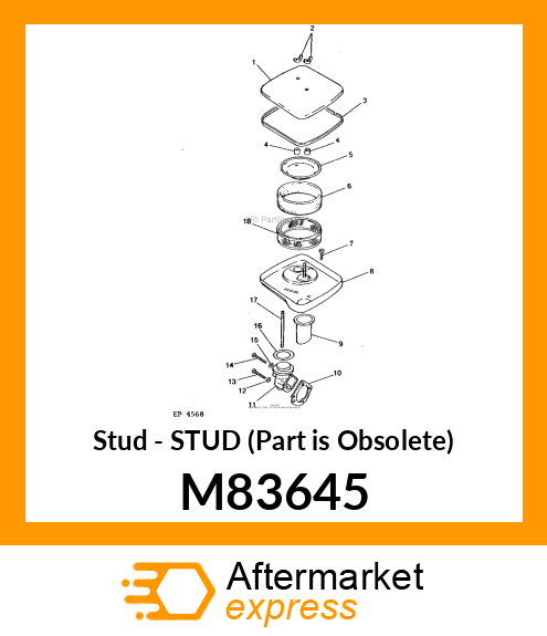 Stud - STUD (Part is Obsolete) M83645