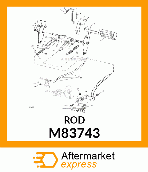 Rod - ROD, BRAKE LOCK M83743