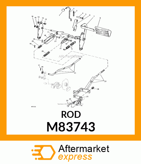 Rod - ROD, BRAKE LOCK M83743