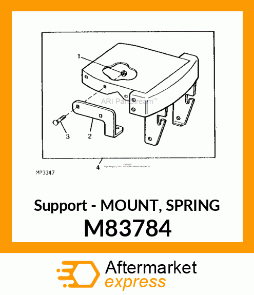 Support - MOUNT, SPRING M83784