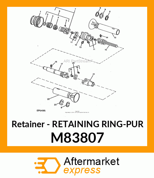 Retainer - RETAINING RING-PUR M83807