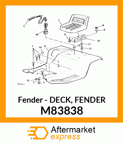 Fender - DECK, FENDER M83838