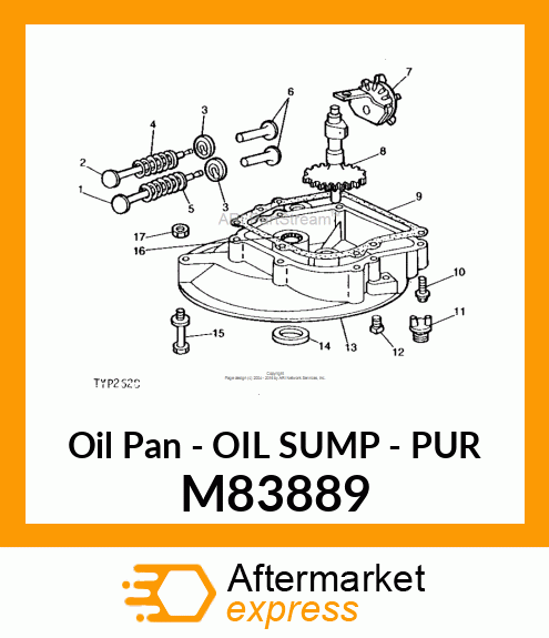 Oil Pan - OIL SUMP - PUR M83889