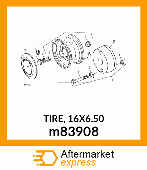 TIRE, 16X6.50 m83908