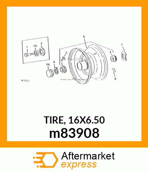 TIRE, 16X6.50 m83908