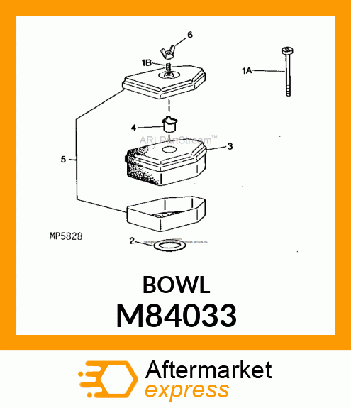 Bowl - CUP, AIR CLEANER (OIL) M84033