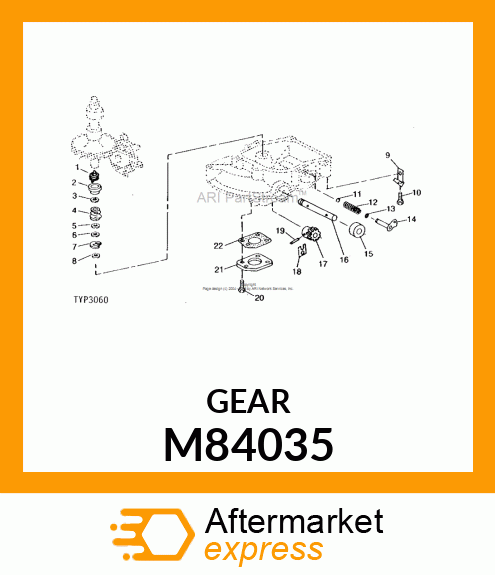 Gear - GEAR, WORM M84035