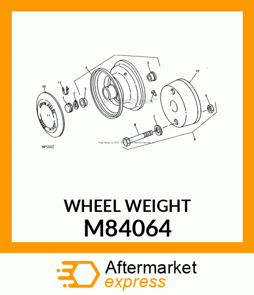 Weight - WEIGHT, DRIVE WHEEL (30#) M84064