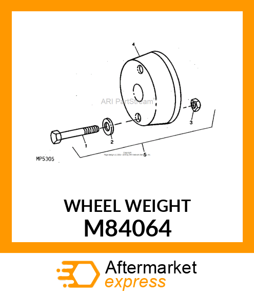 Weight - WEIGHT, DRIVE WHEEL (30#) M84064