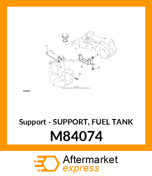 Support - SUPPORT, FUEL TANK M84074