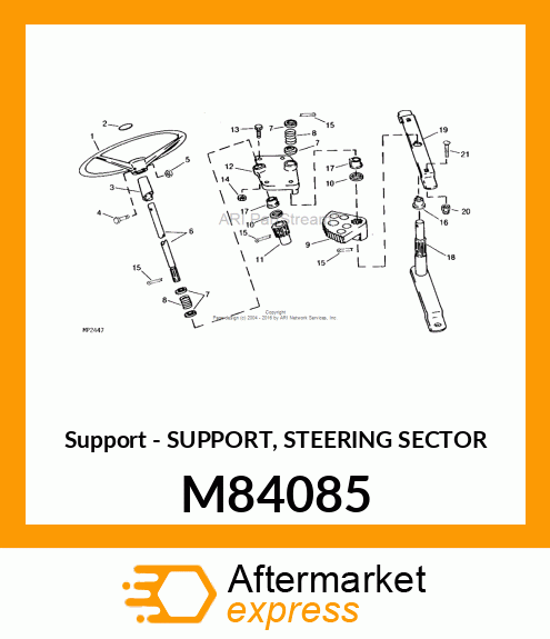 Support - SUPPORT, STEERING SECTOR M84085