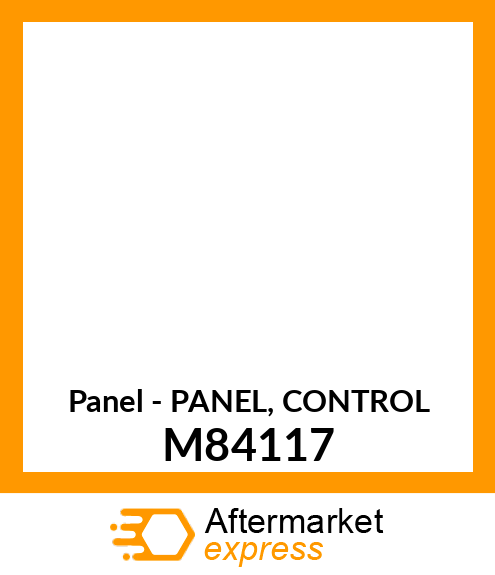 Panel - PANEL, CONTROL M84117