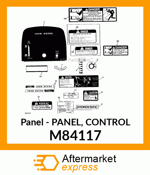 Panel - PANEL, CONTROL M84117