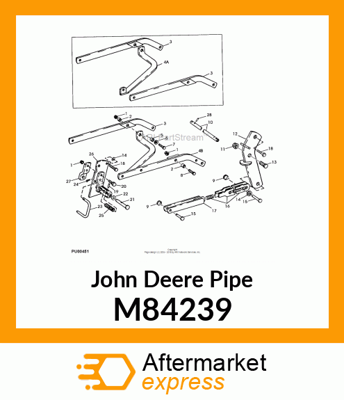 SPREADER, DRAFT LINK M84239