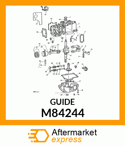 Guide - GUIDE, INTAKE VALVE --- BRASS M84244