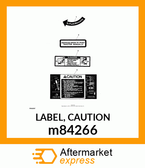 LABEL, CAUTION m84266