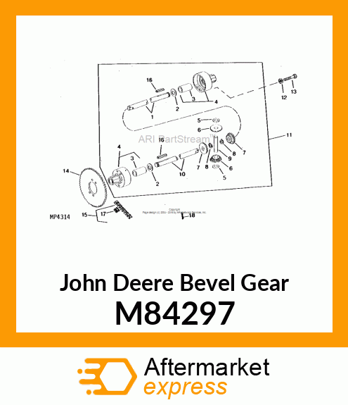 GEAR, BEVEL M84297