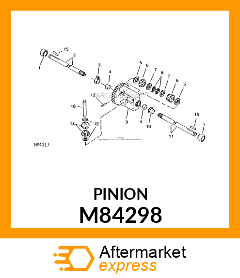 PINION, BEVEL M84298