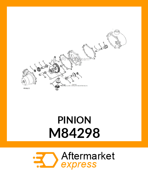 PINION, BEVEL M84298