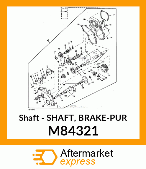Shaft - SHAFT, BRAKE-PUR M84321