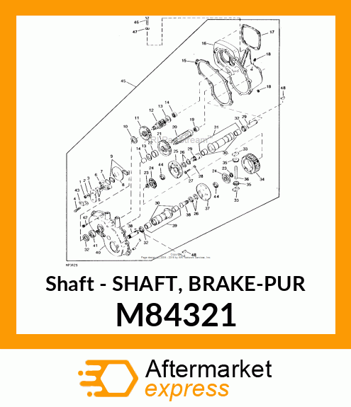 Shaft - SHAFT, BRAKE-PUR M84321