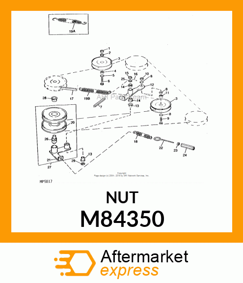 NUT, ADJUSTING M84350