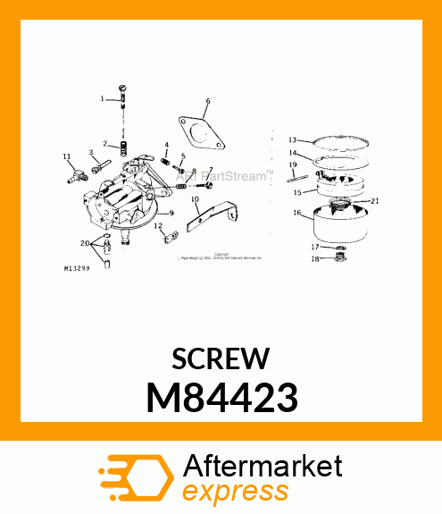 SCREW, BOWL RETAINER M84423