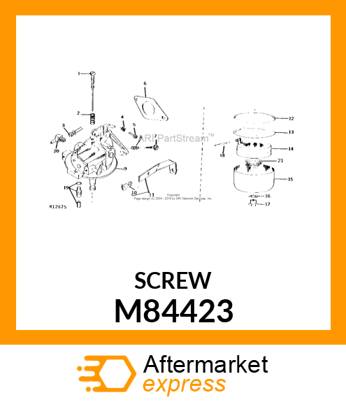 SCREW, BOWL RETAINER M84423