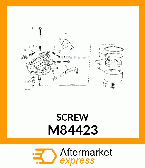 SCREW, BOWL RETAINER M84423