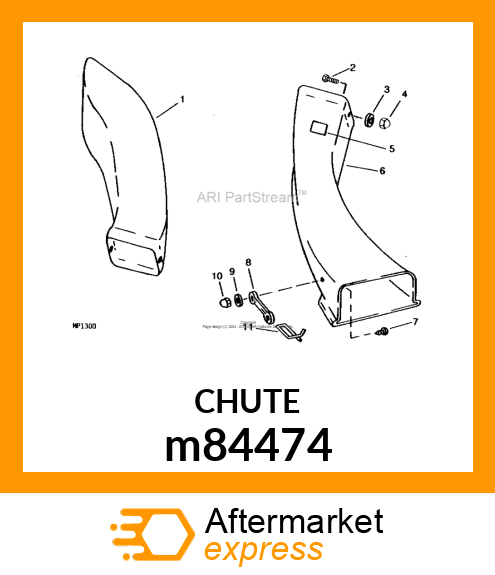 CHUTE, UPPER m84474