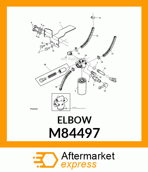 FITTING, HOSE/ELBOW FITTING M84497