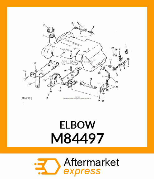 FITTING, HOSE/ELBOW FITTING M84497