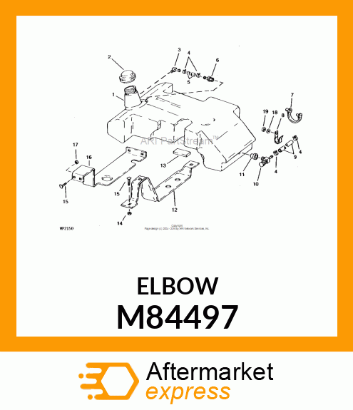 FITTING, HOSE/ELBOW FITTING M84497