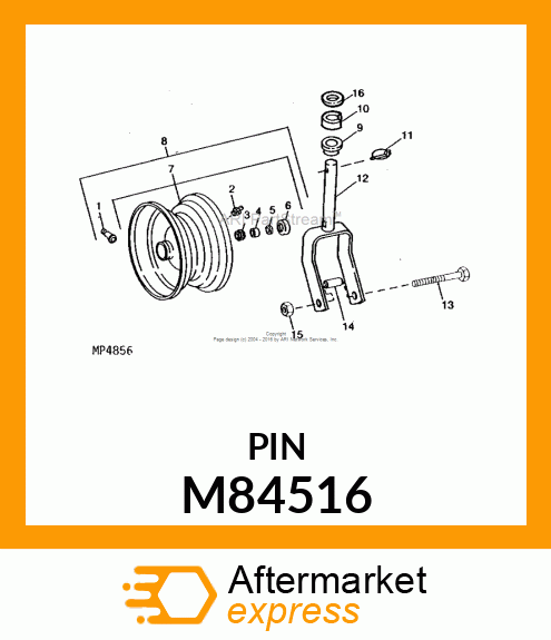 BUSHING, BEARING, WHEEL M84516