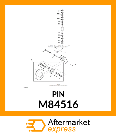 BUSHING, BEARING, WHEEL M84516