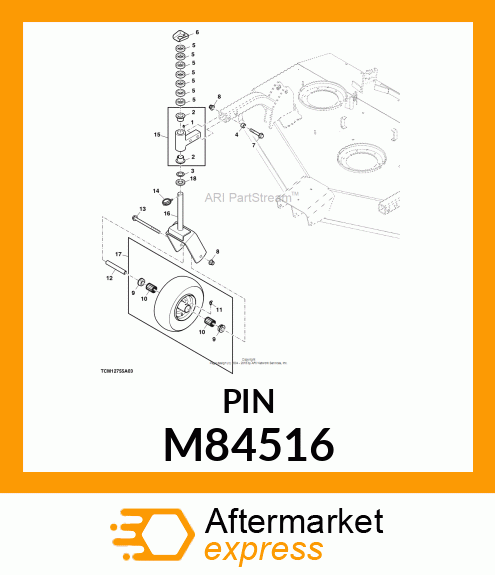 BUSHING, BEARING, WHEEL M84516