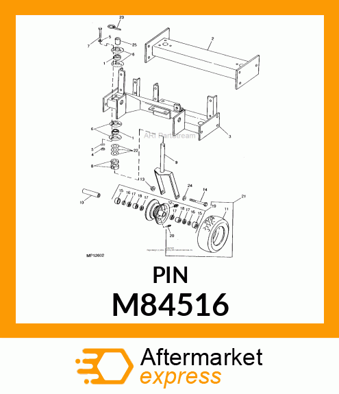 BUSHING, BEARING, WHEEL M84516