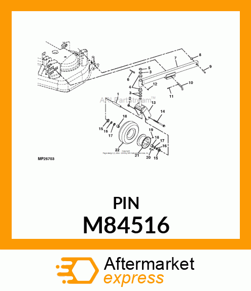 BUSHING, BEARING, WHEEL M84516